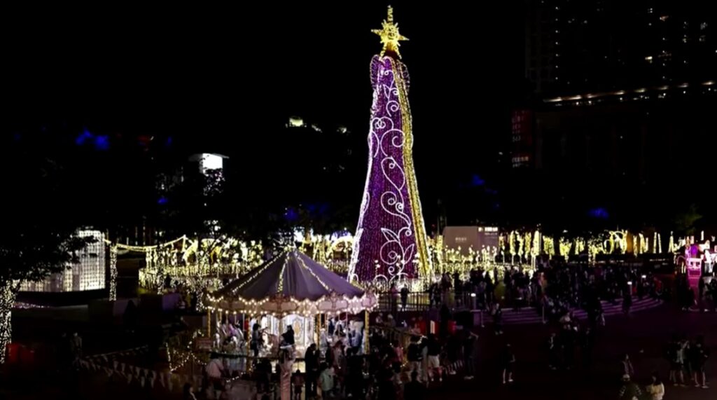 Christmas decoration in Taipei