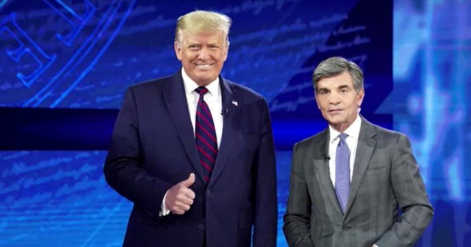 Donald Trump and George Stephanopoulos