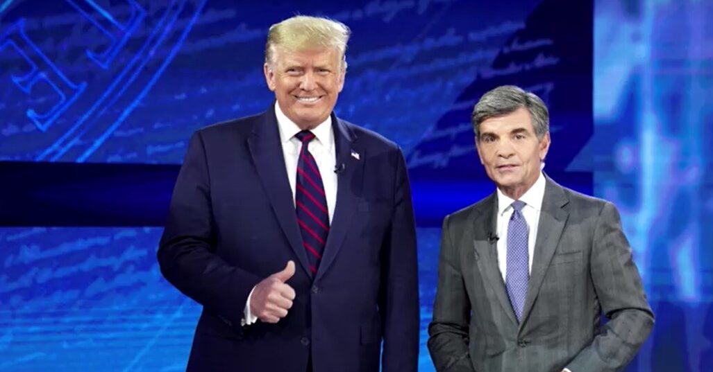 Donald Trump and George Stephanopoulos