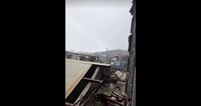 Cyclone batters France's Mayotte island