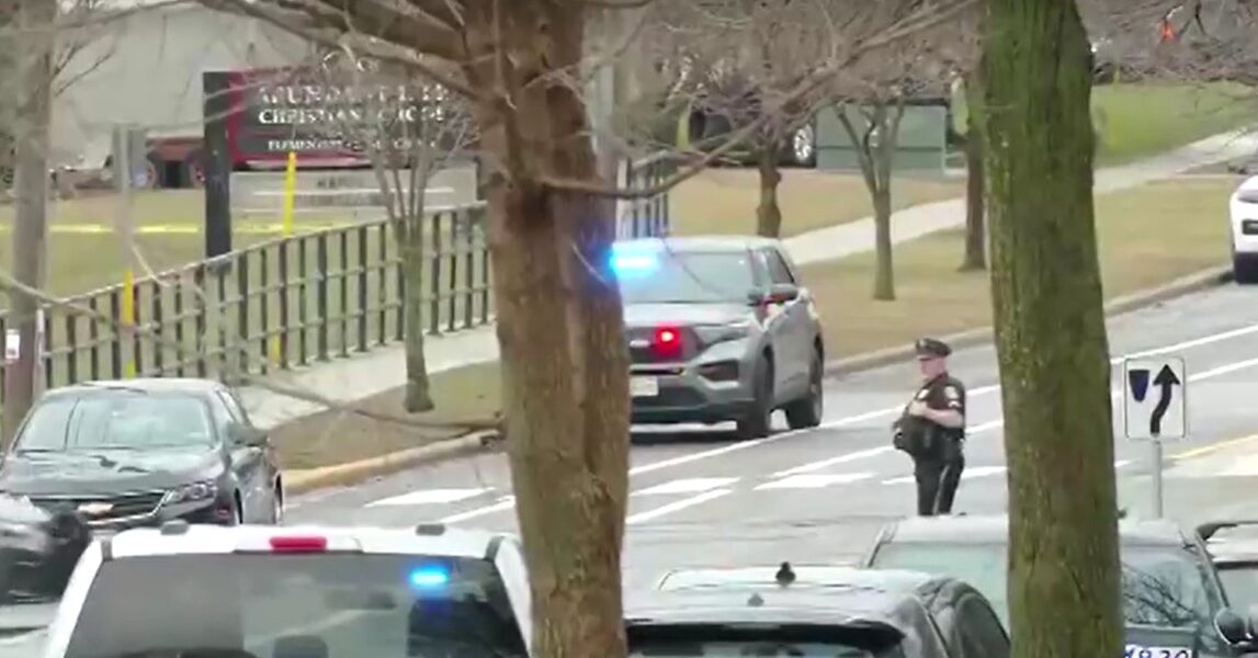 outside of Abundant Life Christian School after shooting