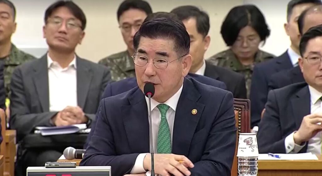 ex-Defence Minister, Kim Yong-Hyun speaking in National Defence meeting Nov 2024