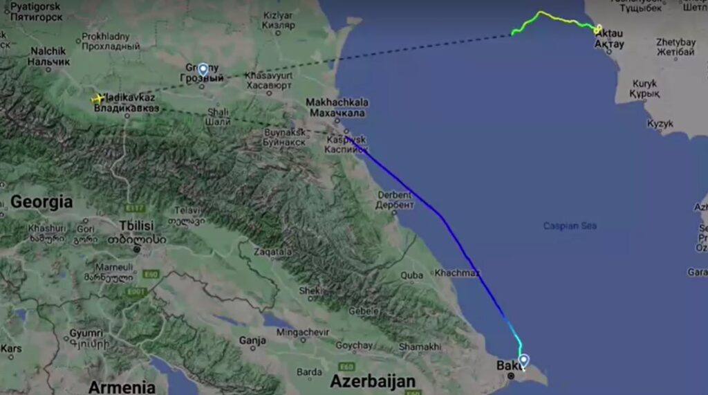 Azerbaijan Airlines diverts from Grozny to Aktau