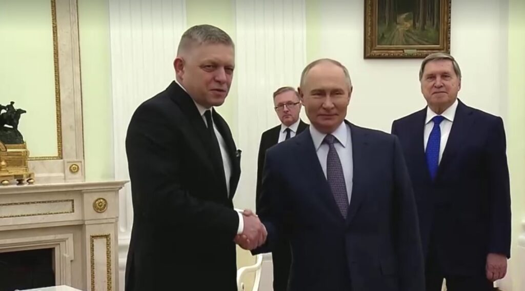 Slovak Prime Minister Robert Fico visits Russian President Vladimir Putin