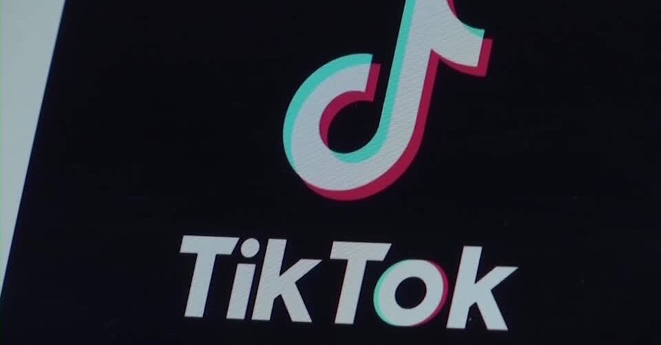 TikTok logo on smartphone