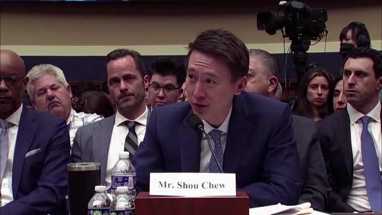 TikTok chief executive Shou Zi Chew in U.S. Congress hearing March 2023