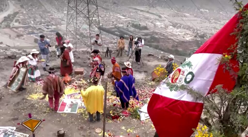 Peruvian shamans conduct ritual for predict world in 2025