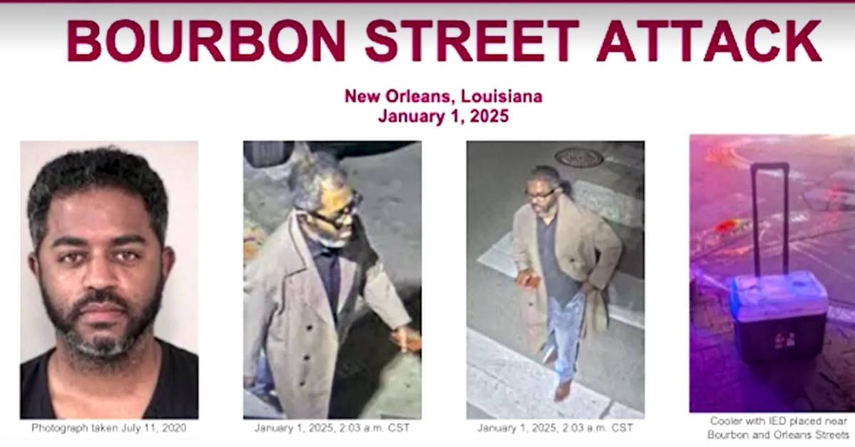 FBI releases poster seeking information on Bourbon Street attacker