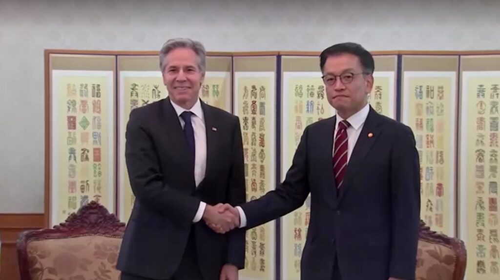 U.S. Secretary of State Antony Blinken meets South Korea's Acting President Choi Sang-mok