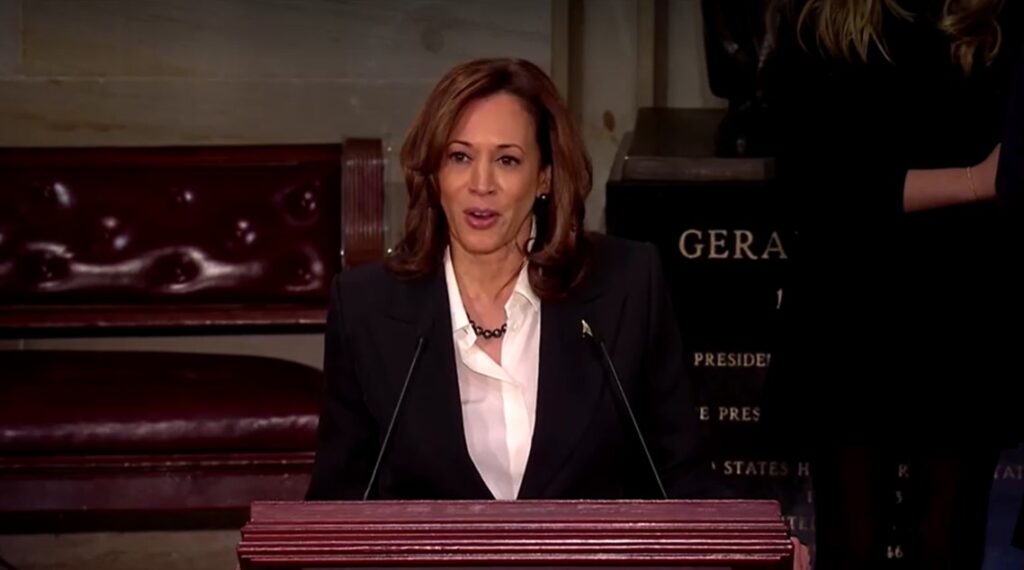 Vice President Kamala Harris praised Jimmy Carter at U.S.Capitol