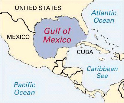 map of Gulf of Mexico