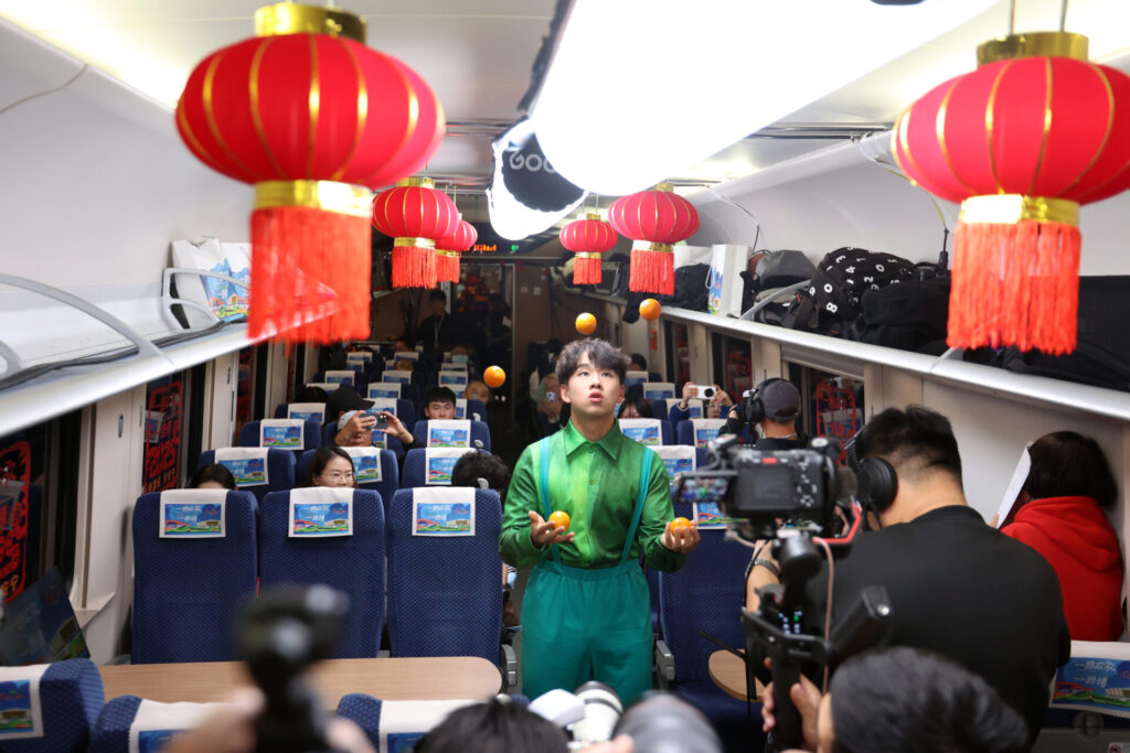 cross border cultural gala on train