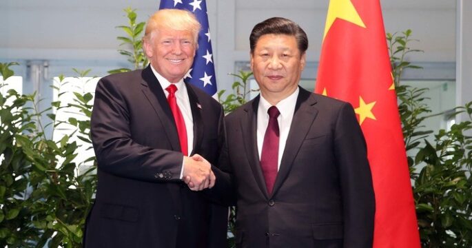 Donald Trump meets Xi Jinping in sideline of Summit G20 in Germany 2017