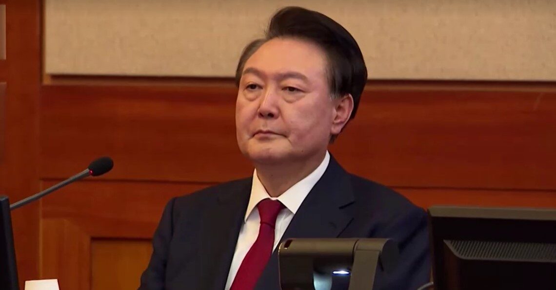 South Korea President Yoon Suk Yeol attends Constitutional Court