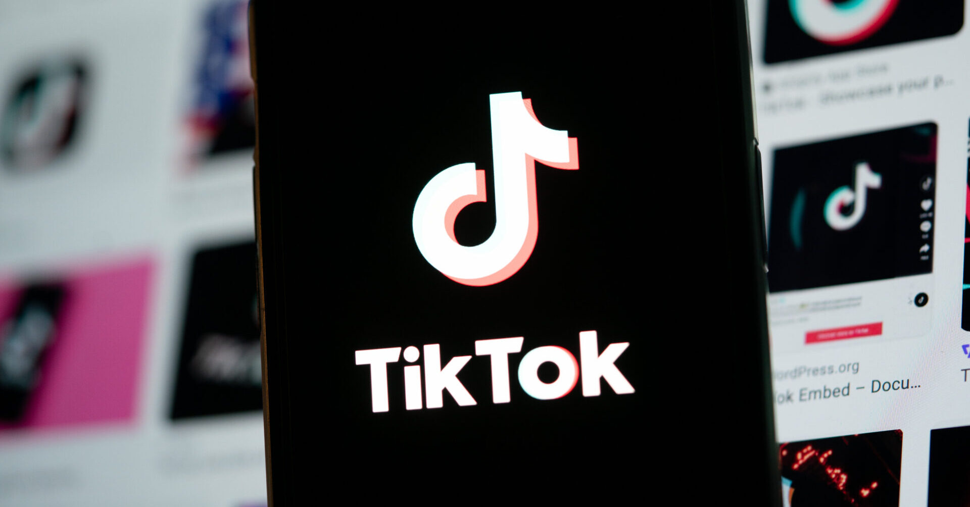 TikTok shown on smartphone screen