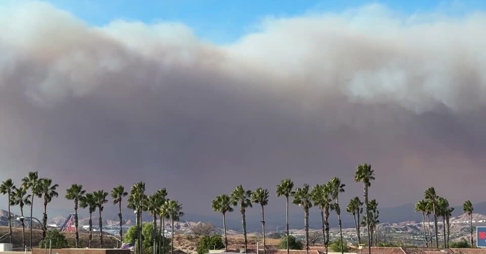 Smoke from Hughes wildfire spreads across Los Angeles region