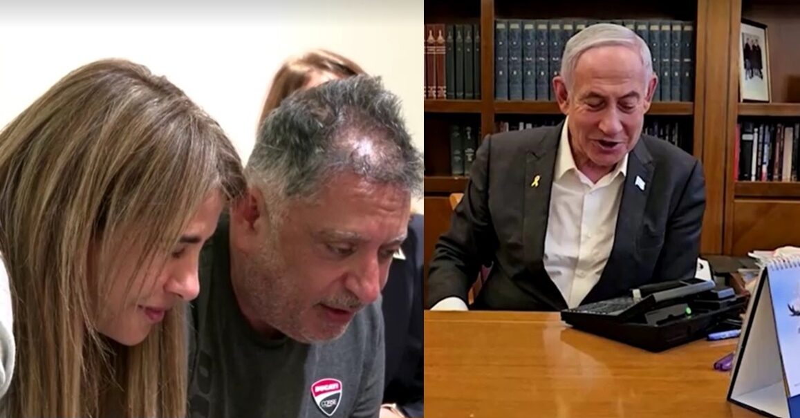 Netanyahu talks with released hostage parents