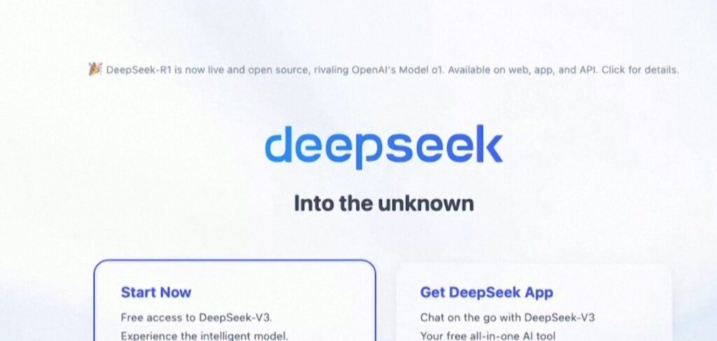 website of DeepSeek