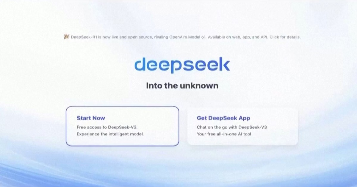 website of DeepSeek