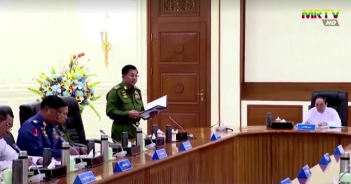 Min Aung Hlaing extends state of emergency on 31 Jan 2024