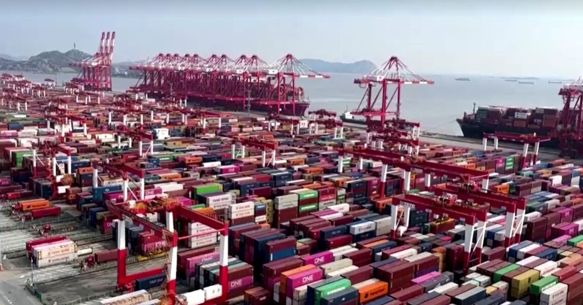 containers at Chinese port