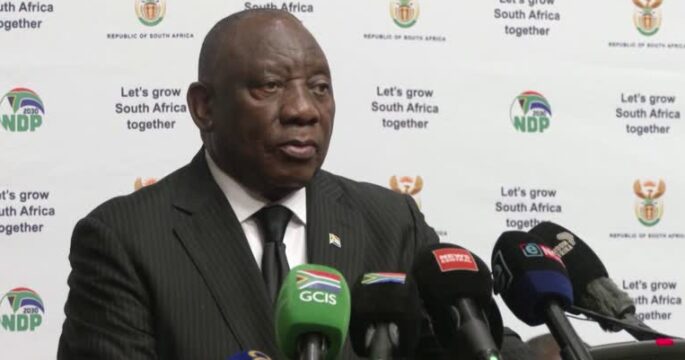 South Africa President Cyril Ramaphosa