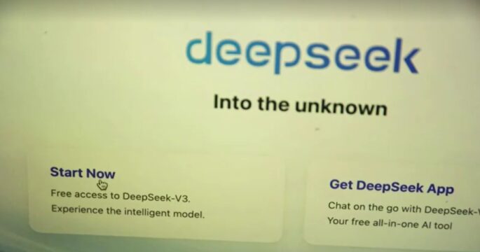 DeepSeek webpage