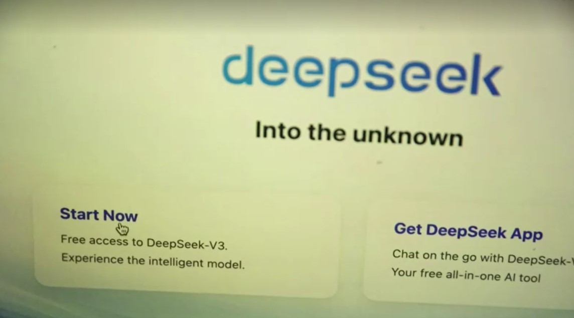 DeepSeek webpage