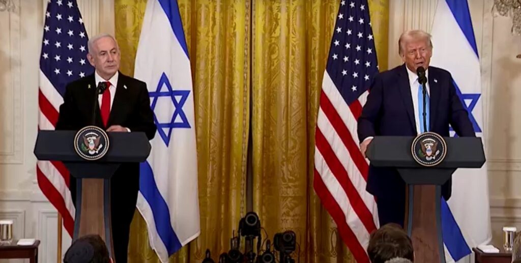 Trump at joint press conference with Netanyahu