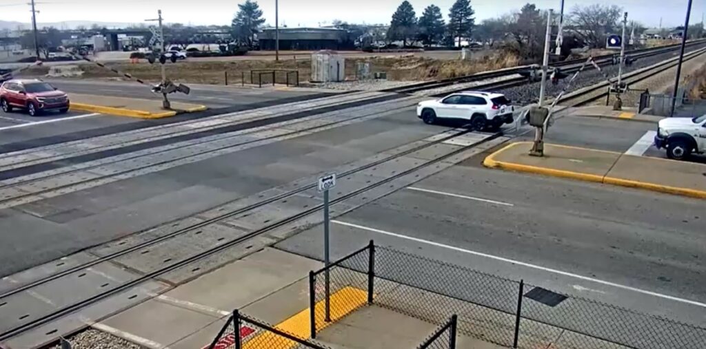 Train collides with SUV stuck on tracks in Utah