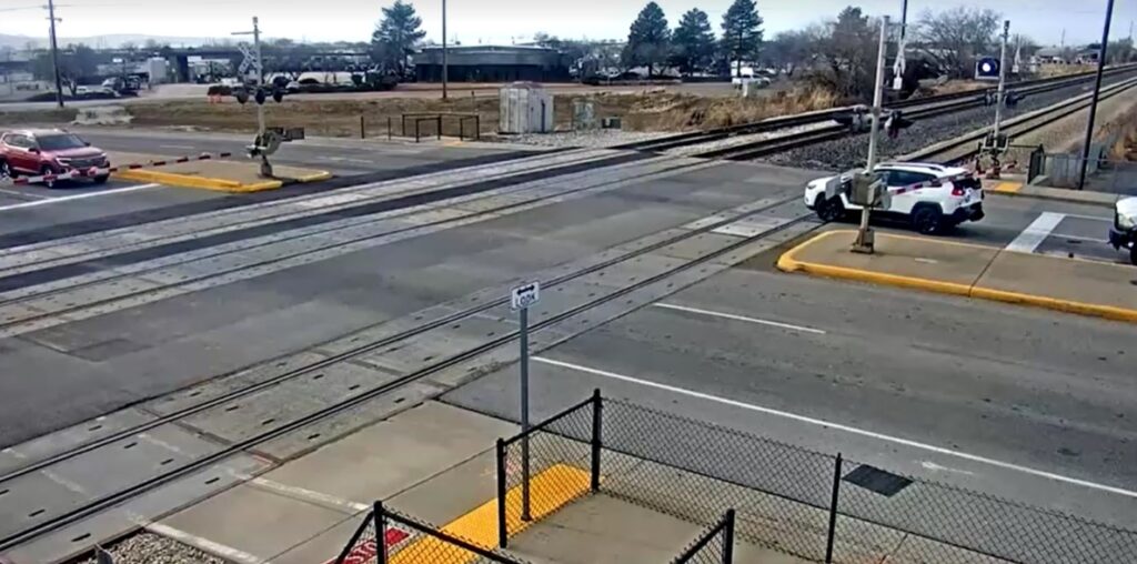 Train collides with SUV stuck on tracks in Utah