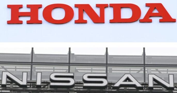 Honda and Nissan logos