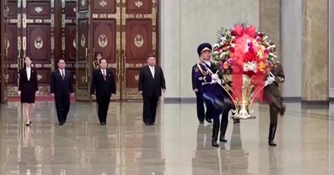 North Korea's Kim Jong Un makes rare visit to father's tomb