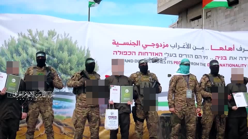 Hamas release video of the freed hostages in Gaza