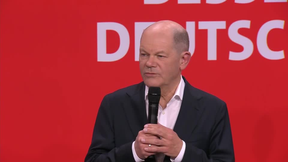 SPD Chancellor candidate Olaf Scholz: 