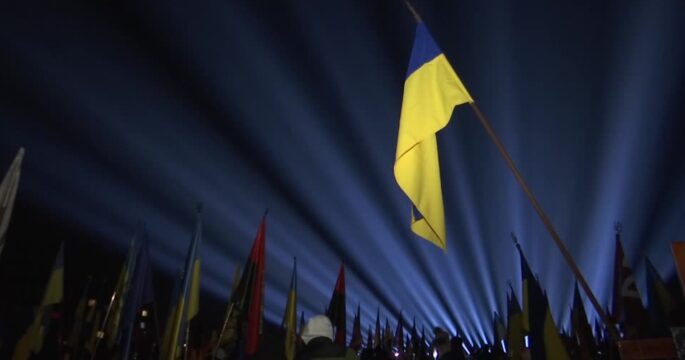 Lights lit up over Lviv cemetery to remember fallen soldiers