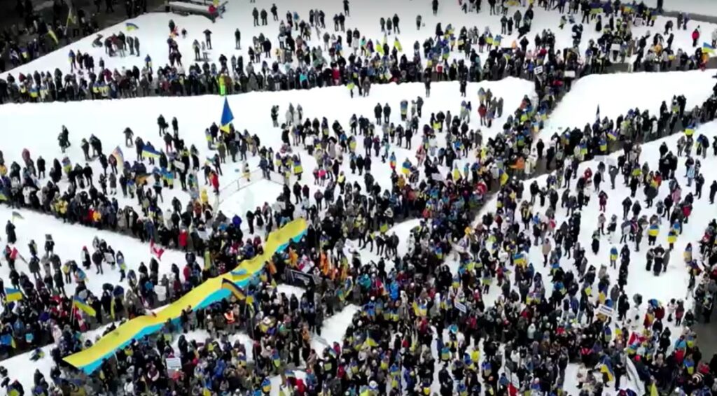 Canadians protest in support for Ukraine