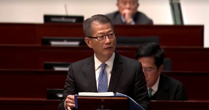 Hong Kong's Financial Secretary Paul Chan