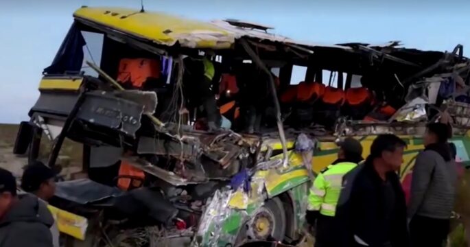 37 dead and dozens injured in bus crash in Bolivia