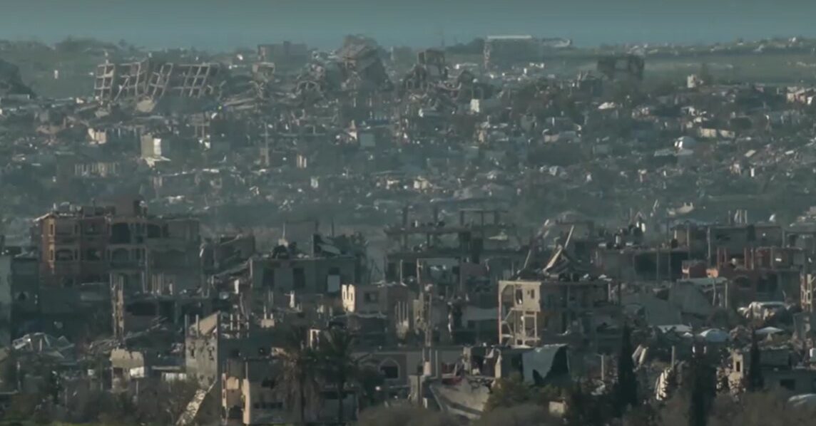 Gaza seen from Israeli side