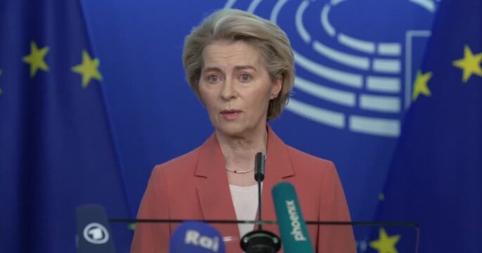 European Commission chief Ursula von der Leyen on EU to impose counter tariffs in US goods