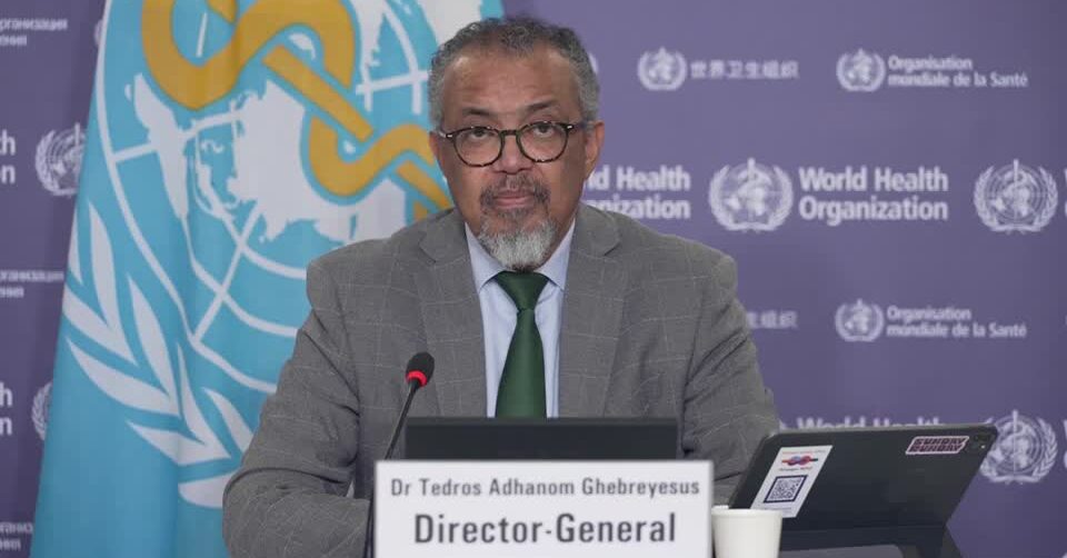 WHO Director-General Tedros Adhanom Ghebreyesus said at a press conference