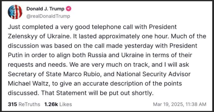 Trump speaks to Ukraine's Zelenskiy after Putin call