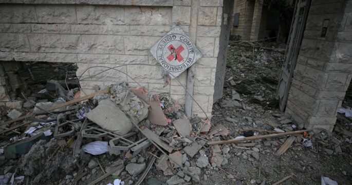 Israel strikes Red Cross building in Gaza Strip