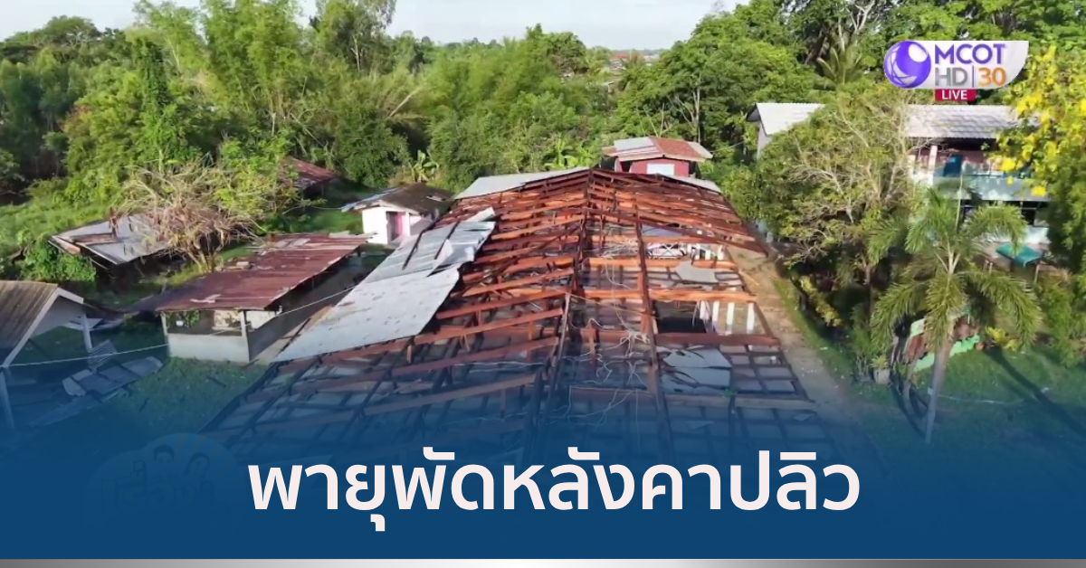 ลมพัดหลังคา