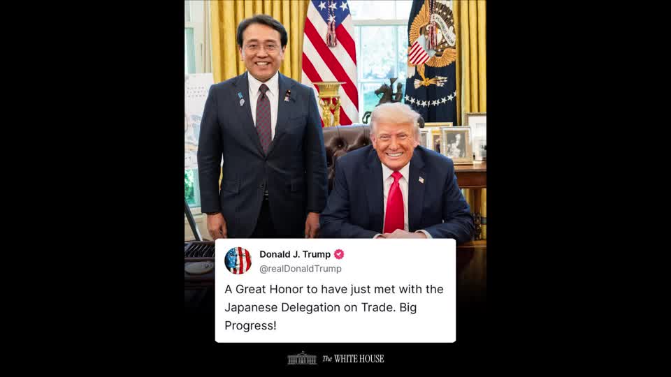Trump sees 'big progress' after jumping into Japan tariff talks