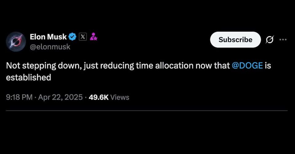 Musk, facing criticism and falling Tesla sales, to cut back DOGE work