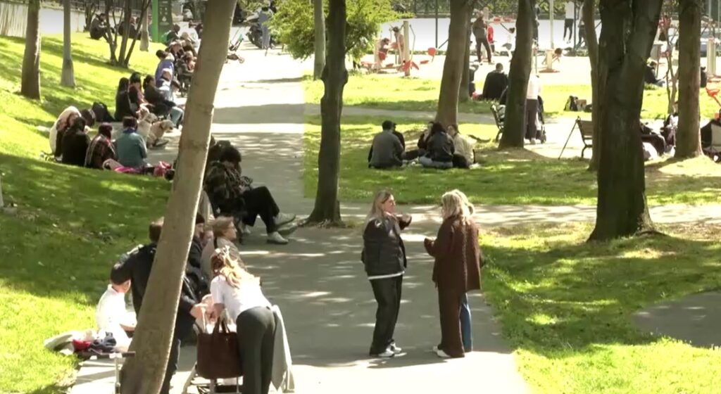 People gather in park after 6.2 quake hits Istanbul