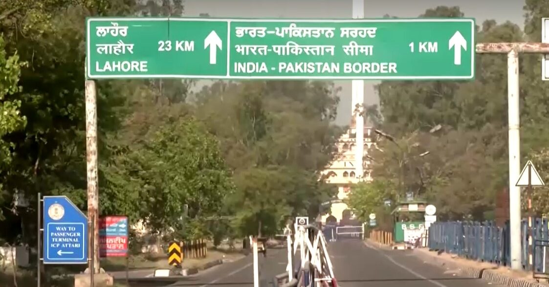 sign of India-Pakistan border