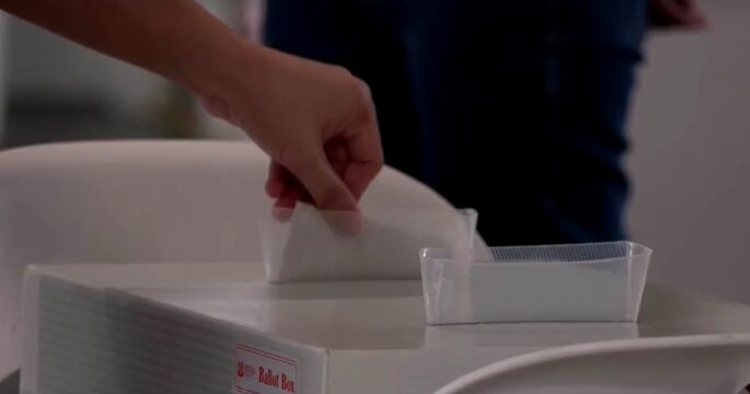 vote casted in Singapore polls